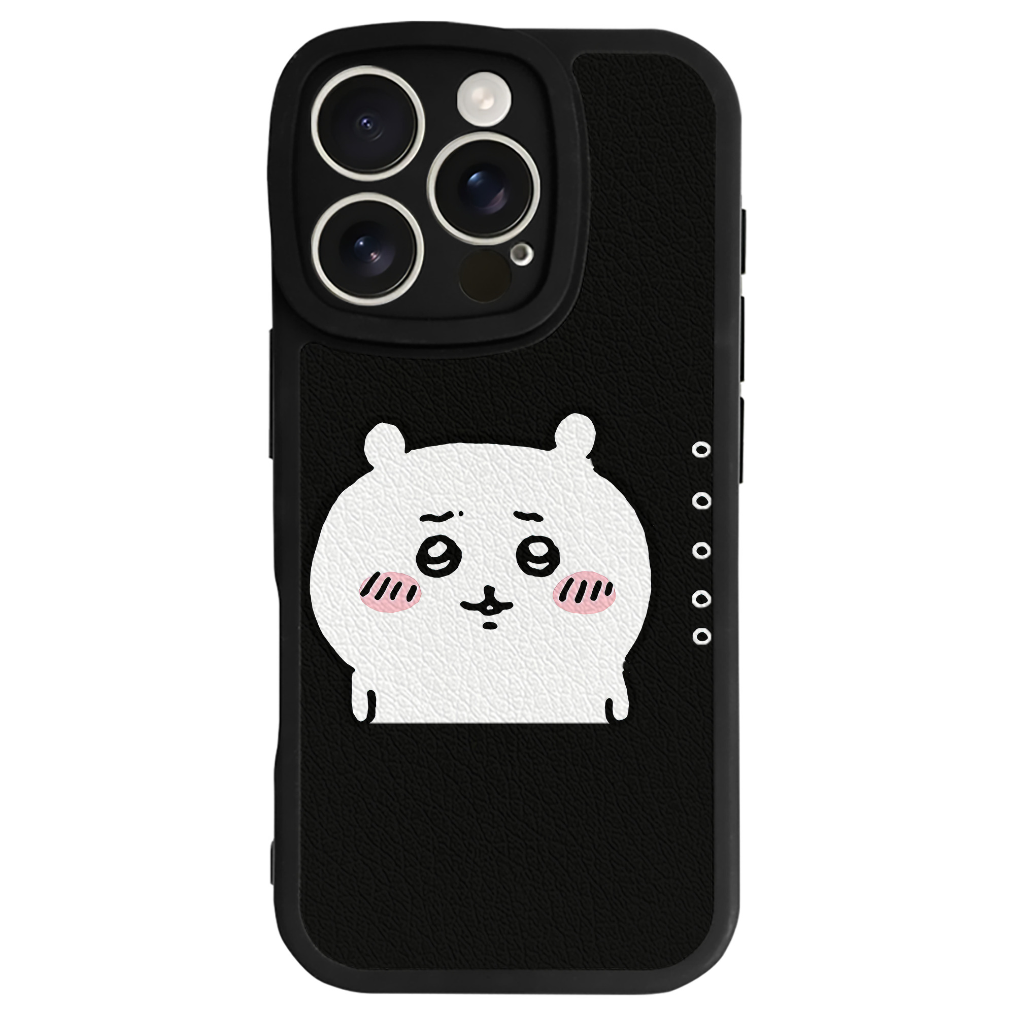 （画像用） ちいかわ ちいかわ Chii-kawa chiikawa 【iPhone 16シリーズ対応】シリコンスマホケース（レザー調） 材質：シリコン